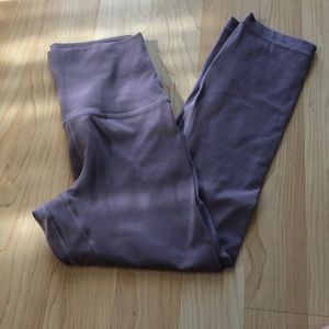 Lululemon ankle length lavender workout pants